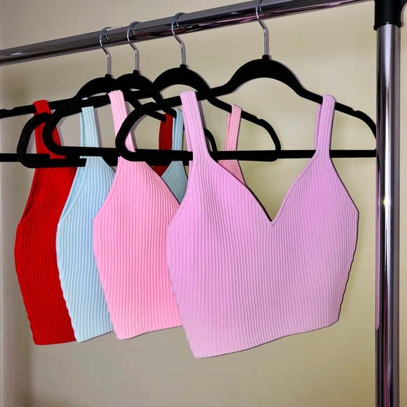 Purple Cropped Tank Top - Picture 3 of 3